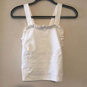 NWT Urban Outfitters White cross back Crop Top